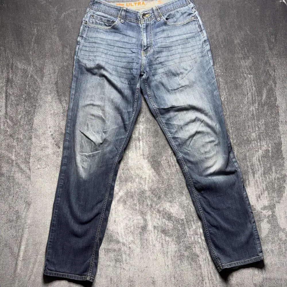 Urban Pipeline UltraFlex Jeans Mens 32x34 Blue Medium Wash Straight Denim Pants
